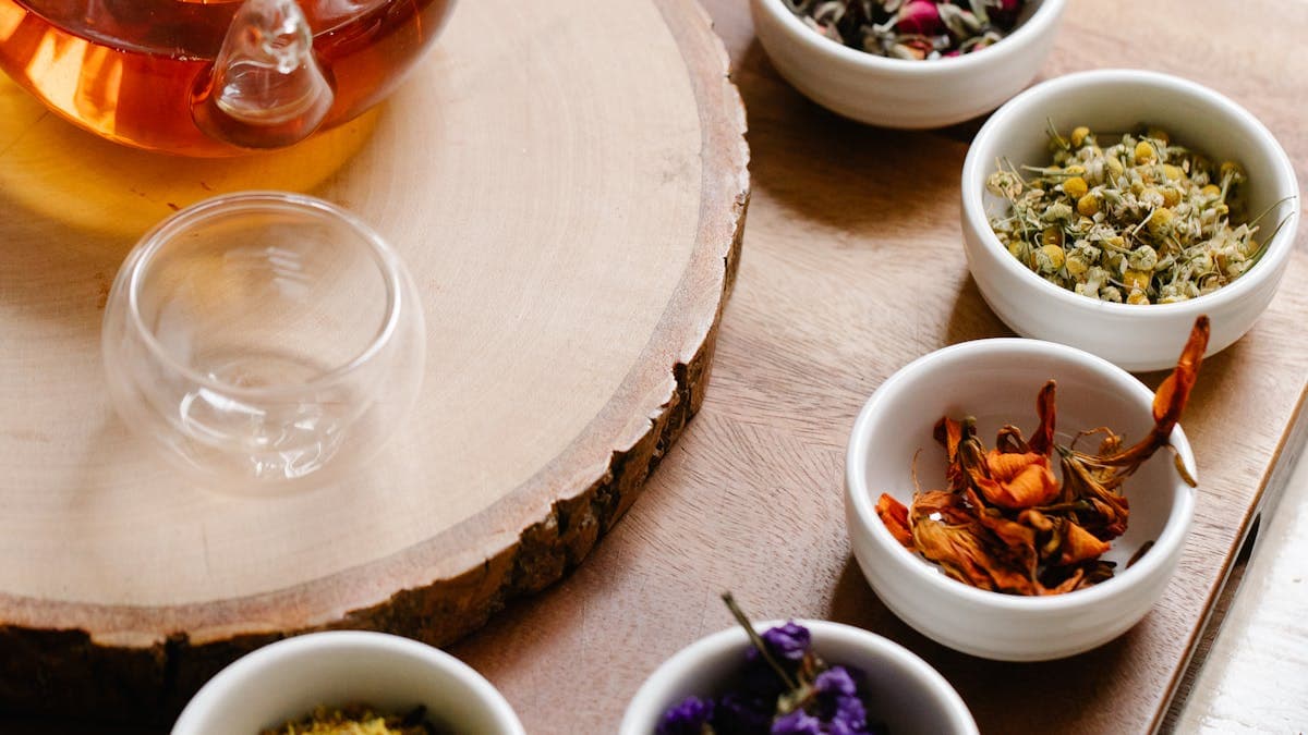 Assorted spices and herbs for brisket dry rub