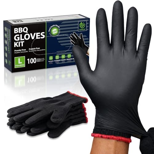 SWIFTLITE BBQ gloves kit with cotton liners and disposable nitrile gloves