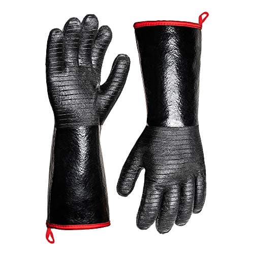 Aillary 14-inch waterproof neoprene pit grill gloves